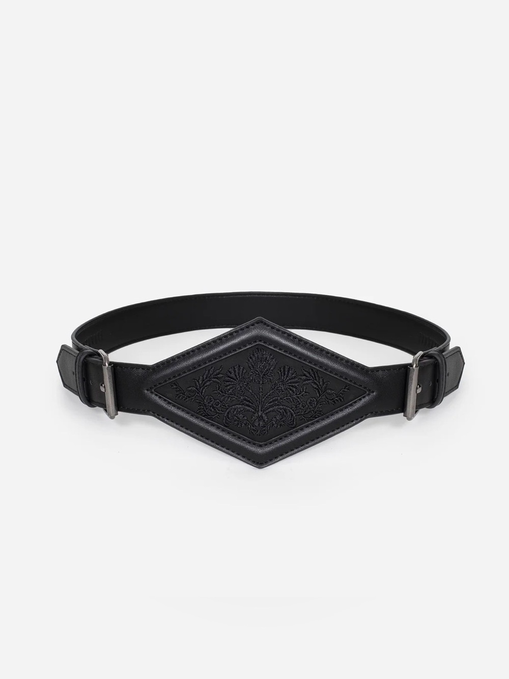 NWT Disturbia Antihero Embroidered Diamond Centre Waist Belt- size M/L